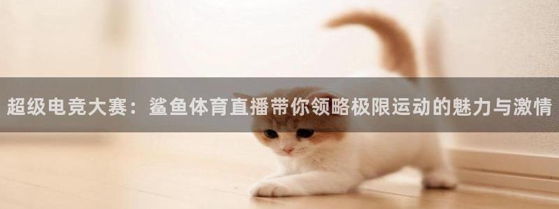 飞速直播nba体育直播：超级电竞大赛：鲨鱼体育直播带你领略极限运动的魅力与激情